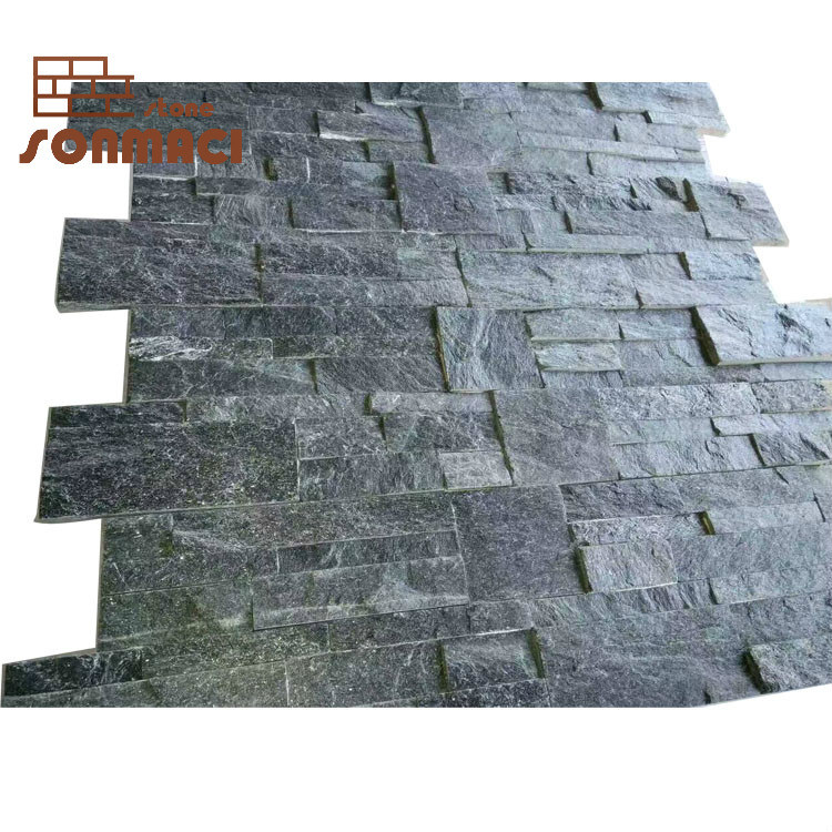 Wholsale Black Quartz Wall Stone Veneer for Construction