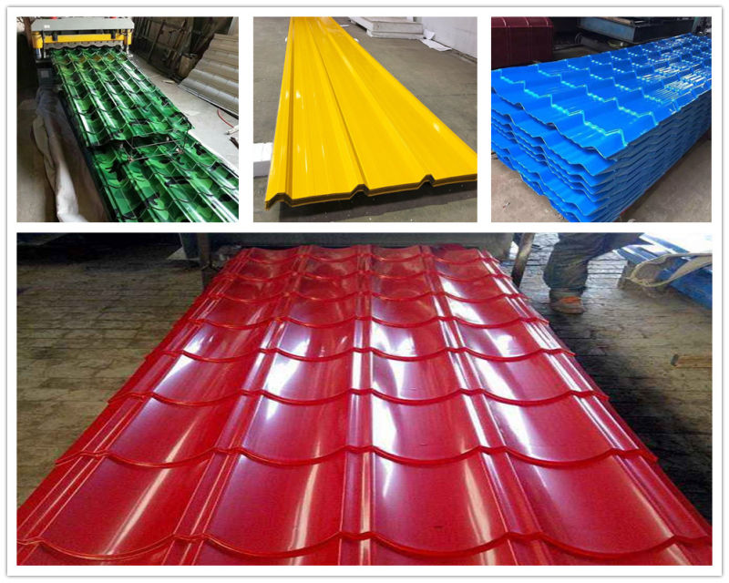 Japanese Style Glazed Tile Iron 0.5mm Thick Roofing Sheet Galvanized Steel Sheet Weight