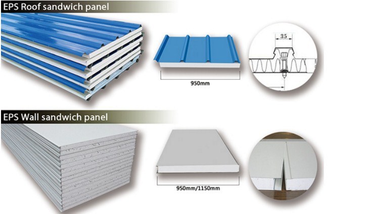 Roof Steel EPS Sandwich Panel Foam Wall Sandwich Panel