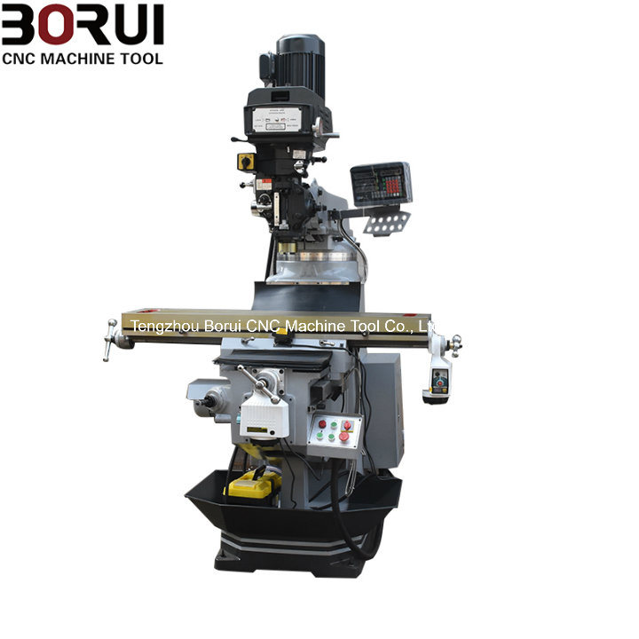 China Type Turret Milling Machine Drill with Table Size 305X1370mm