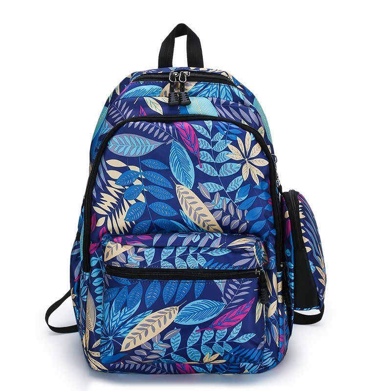 New Fashion Leaf Pattern Design High Quality School Backpack