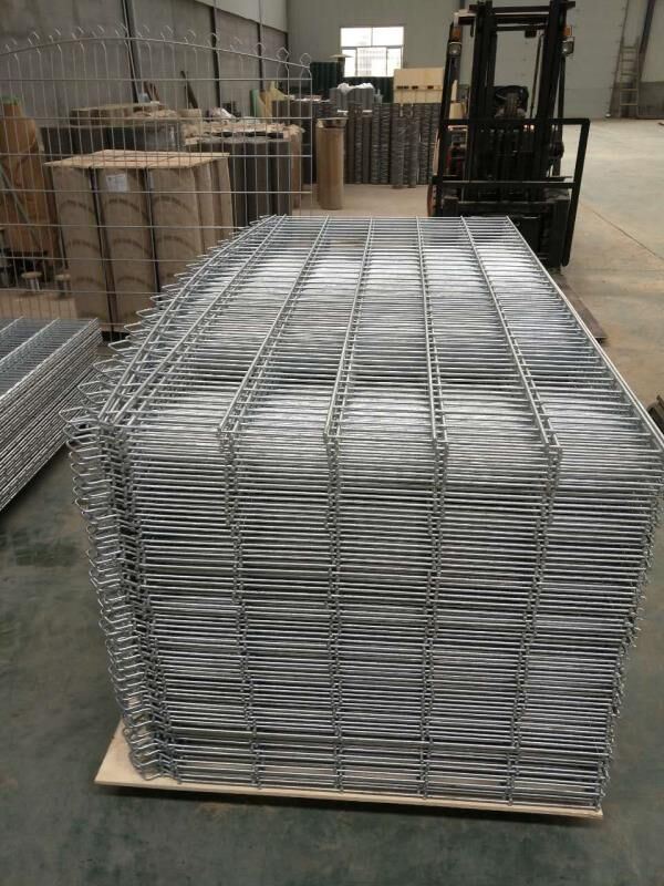 PVC Coated Flat Double Wire Fence Rigid Panel Mesh Fence