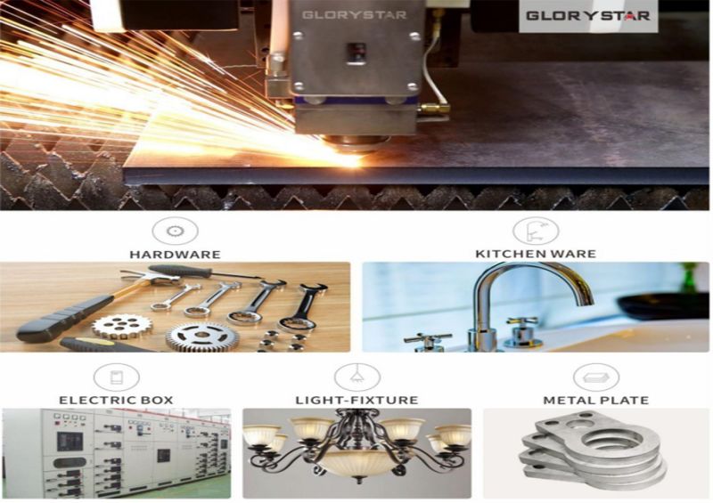 Power Metallic Sheet Processing CNC Fiber Laser Cutting Machine GS-3015ce