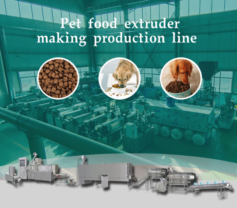 Dog Feeds Equipment Complete Production Line Cat Pet Food Machine
