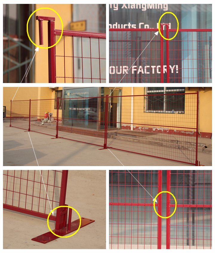 Easy Handle Portable PVC Coated Temporary Fence Panels (XMR89)