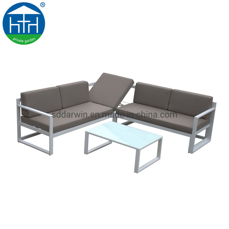 Cheap Outdoor Garden Patio Sectional Aluminum Sofa for Home Use