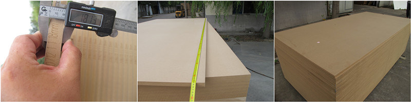 Moisture-Proof Green Core Melamine Coated Wood Sheet Veneer MDF Board