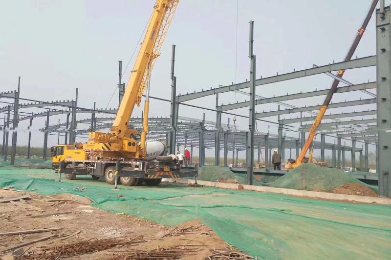 Customized Design Metal Steel Structural Frame Warehouse Building with Roof Cladding