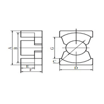 Pq2625 Ferrite Core and Bobbin