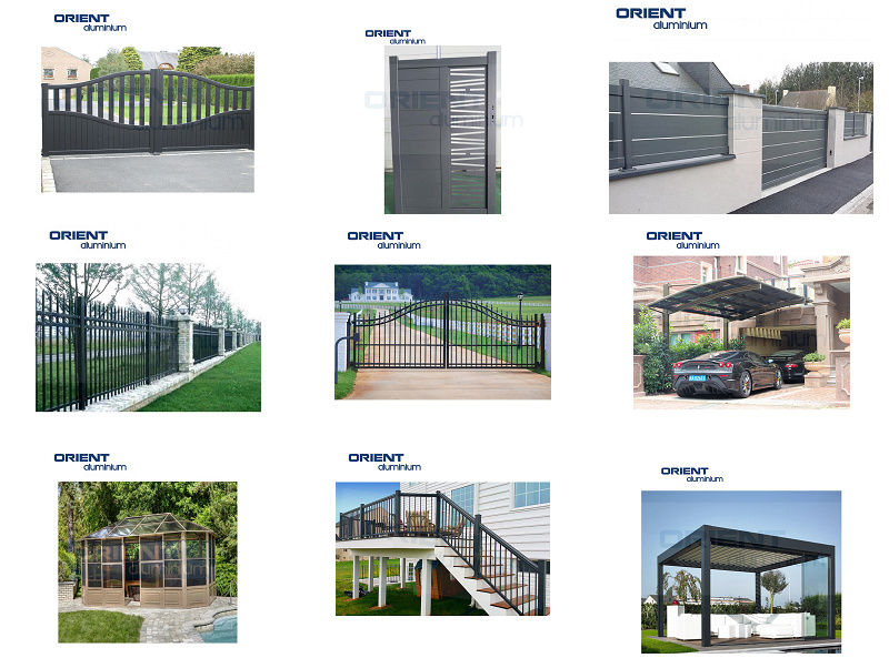 Residential/Commercial/Garden/Swimming Pool Fence for Security and Ornamental, Aluminum and Metal Material Fence Panel