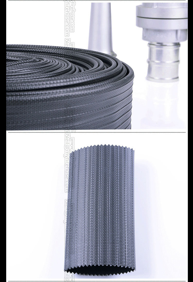4 Inch Wear-Resisting Double Coated PU Lined Fire Hose Price