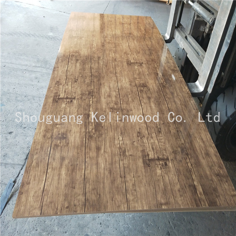 Moisture-Proof Green Core Melamine Coated Wood Sheet Veneer MDF Board