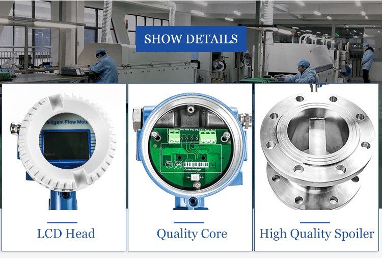 High Temperature Superheated Vapor Flow Meter 2" Size Vortex Flowmeter