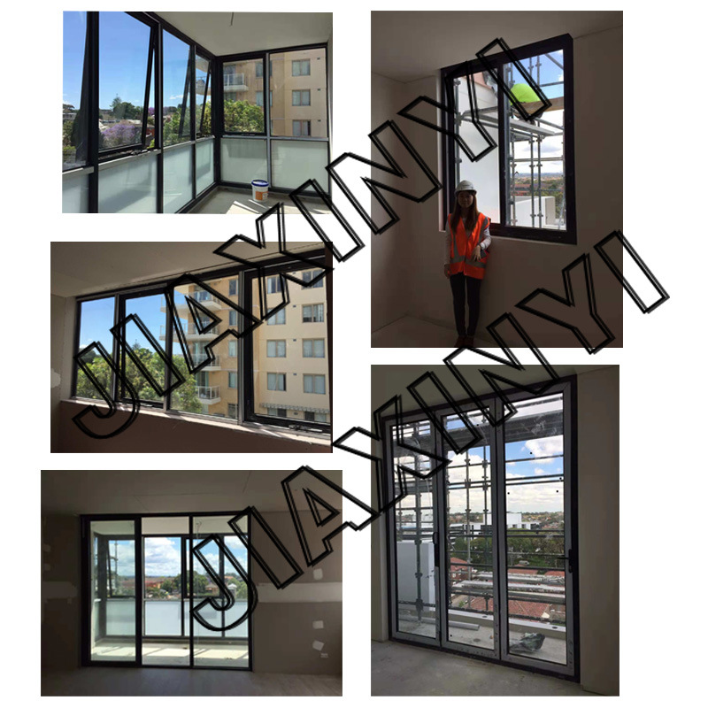 Aluminium Balcony Outdoor Bi-Fold Door Glass Folding Aluminium Door