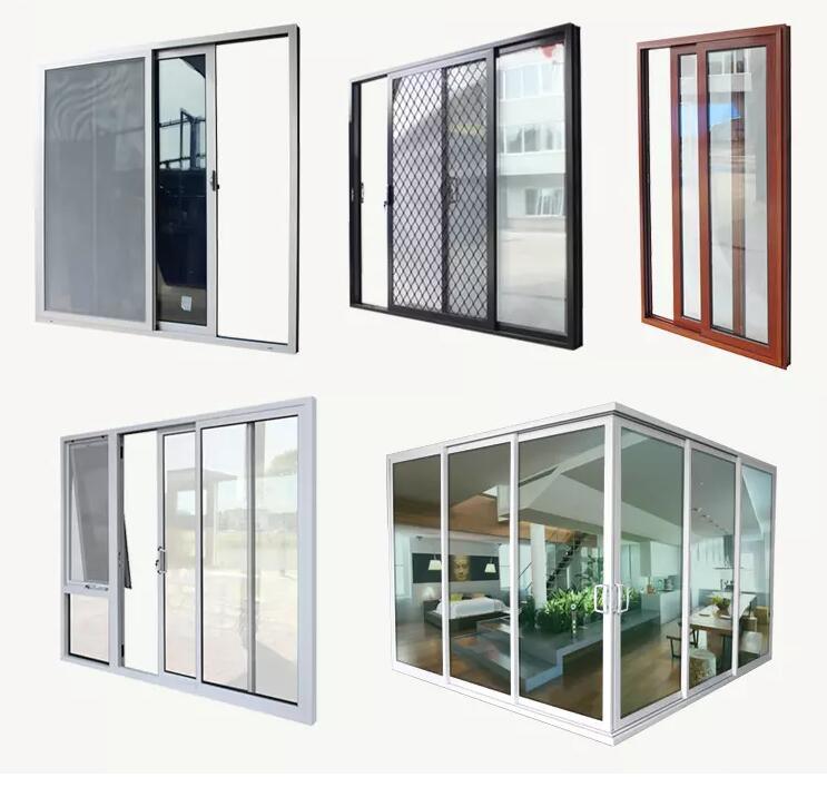 Metal Aluminum Modern Glass Exterior Aluminium Sliding Folding Door