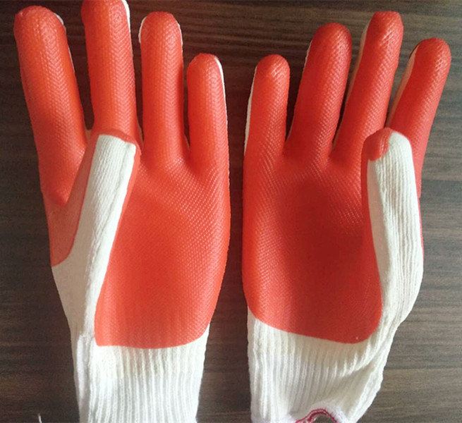 Rubber Sheet Coated Labor Working Gloves/Safety Work Gloves