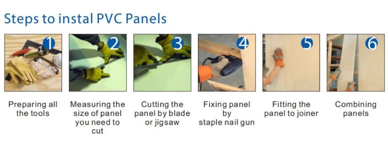 Waterproof White Panel Decorative Plastic PVC False Ceiling