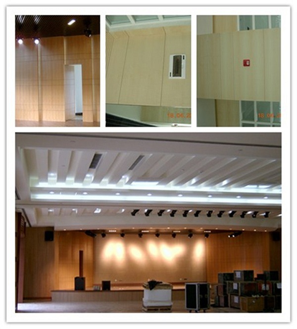 Painting Appearance and Fireproof Perforated Timber Acoustic Panel