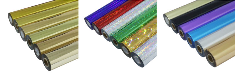 Hot Foil Stamping Paper Metallic PVC Foil Paper