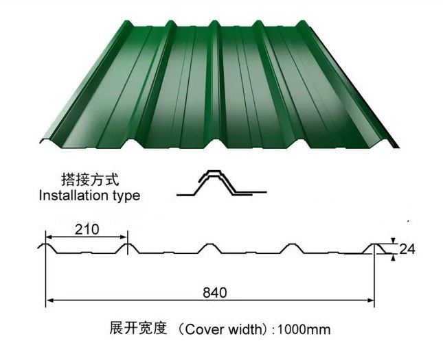 0.4mm Prepainted Galvalume Steel Roof Sheet Weight Price
