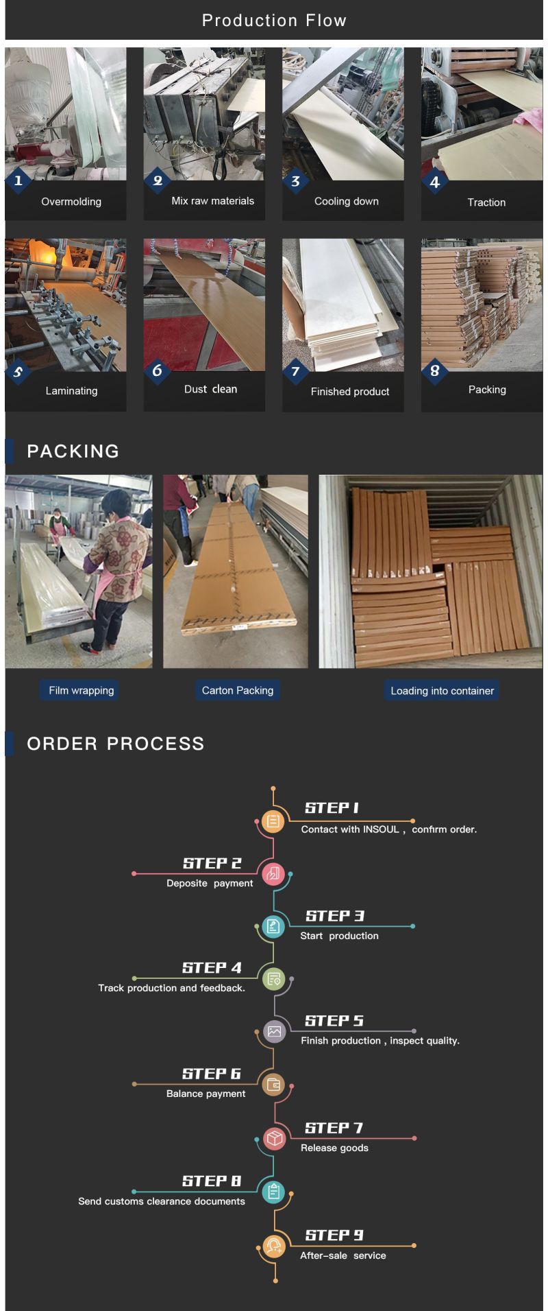 Marble Color Style Heavy Strong Decorative Ceiling PVC Spc Wall Panel