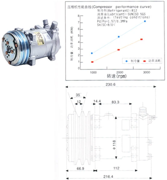 Auto Air Conditioning Compressor 10PA15c