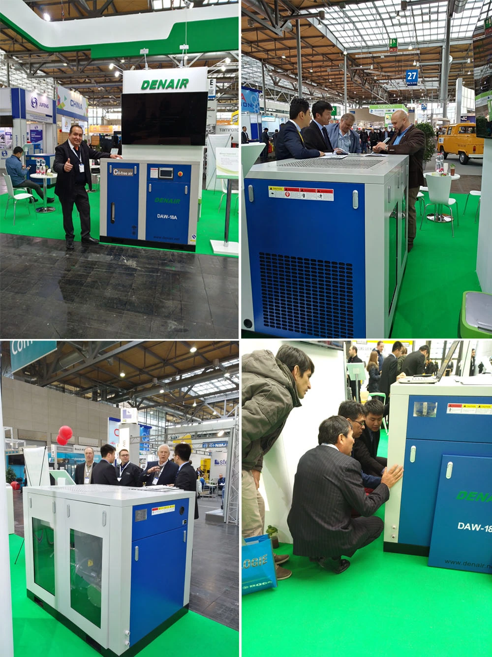 110kw High Volume Oil Free Screw Air Compressor for Automotive