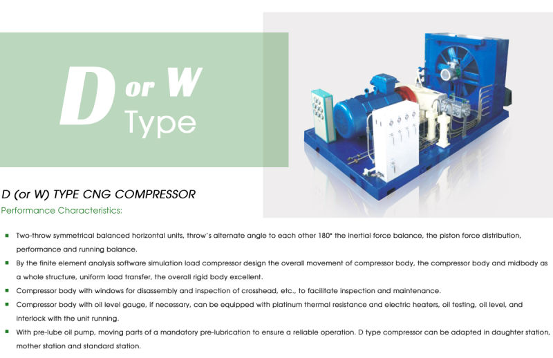 Many Types With Many Functions CNG Piston Air Compressors