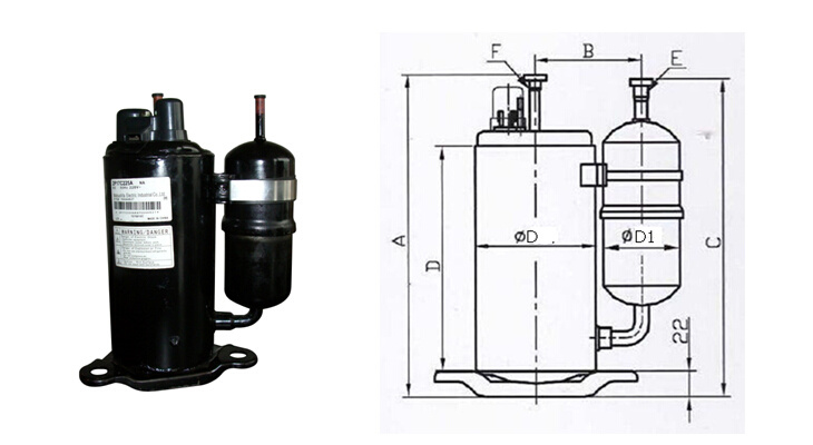 Coolsour Rotary Compressor for Split Air Conditioner, Air Condition Compressor