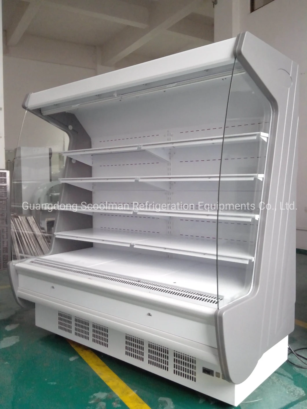 Family Mart Integral Embraco Compressor Open Display Fridge