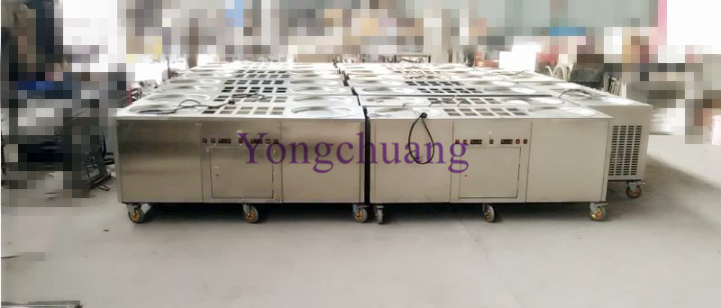 Factory Directly Sale Fried Ice Cream Machine with Famous Compressor
