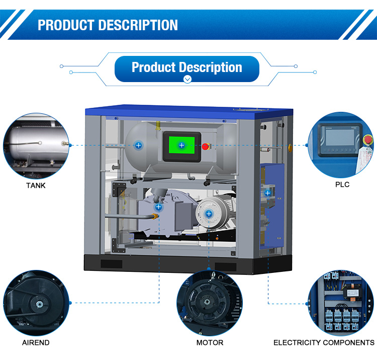 Hot Sale SCR5xa Oil-Free Scroll Air Compressor for Medical Ventilator