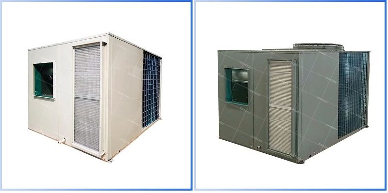 Industrial Rooftop Packaged Air Conditioner Units Inverter Compressor