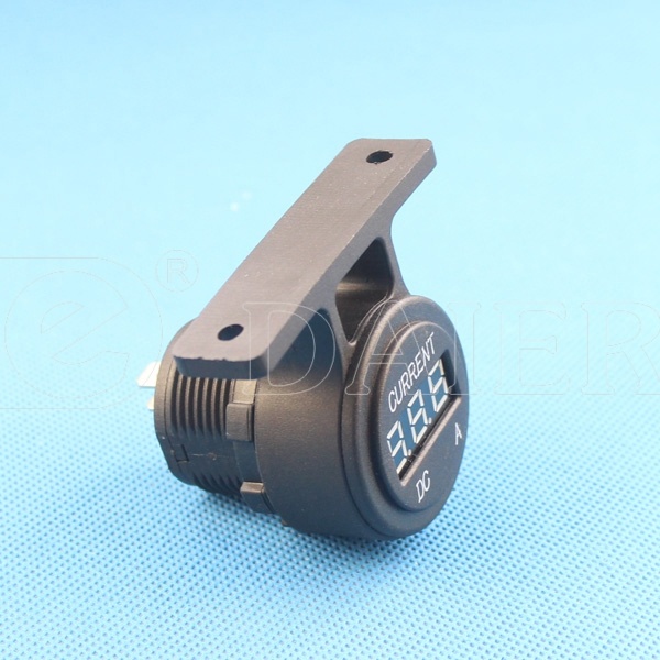 DC System LED Digital AMP 12V Car AC Ammeter Socket