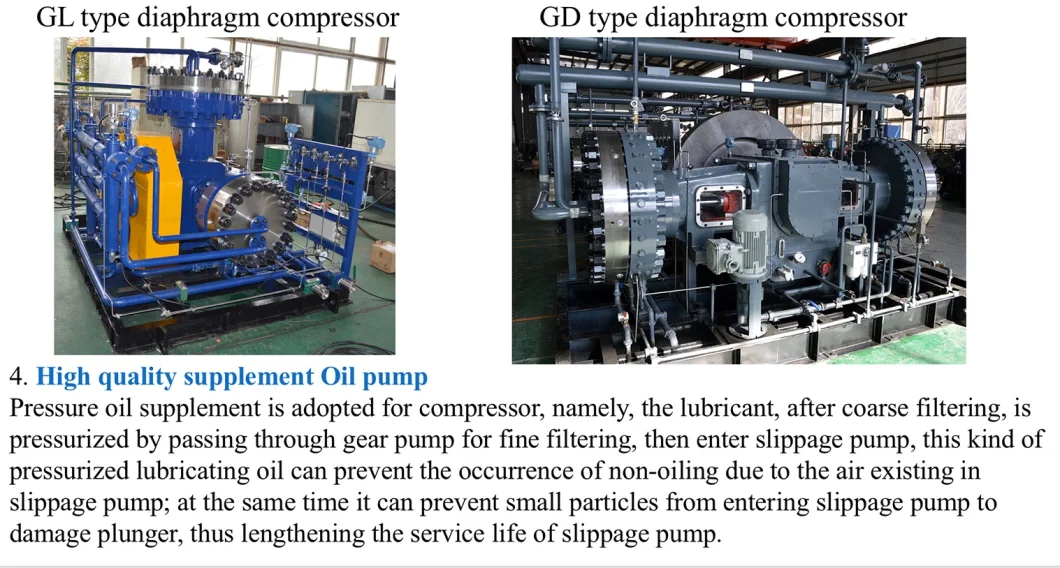 OEM Factory Customize Service for Hydrogen Gas Diaphragm Compressor Ammonia Compressor