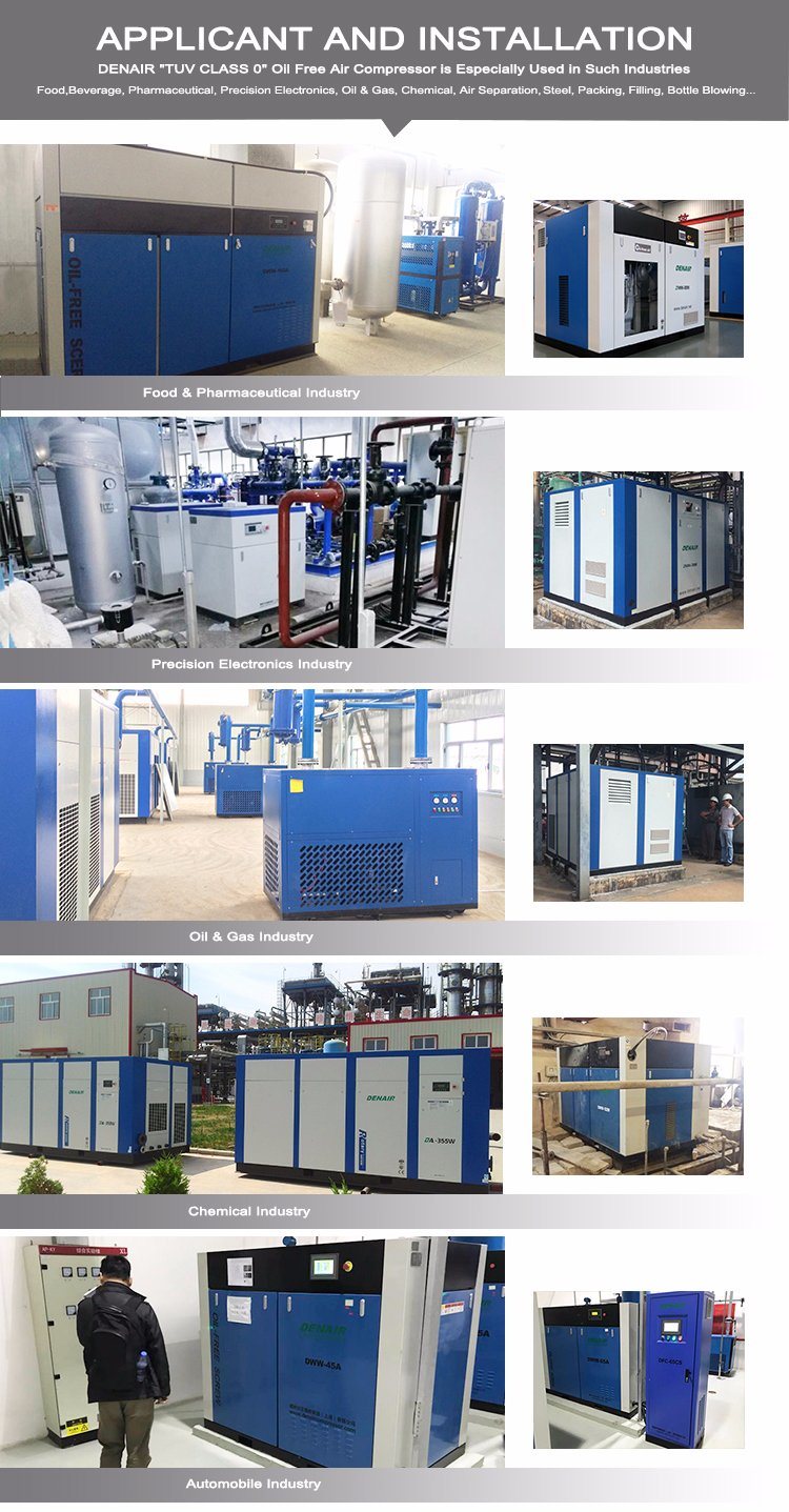 AC Oilless\Oil-Free Rotary Screw Type  Air Compressor For Medicial