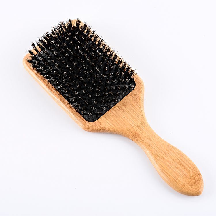 Customized Long Handle Wholesale Bamboo Detangling Massage Air Hair Brush