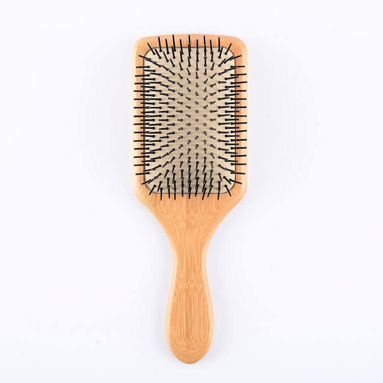 Customized Long Handle Wholesale Bamboo Detangling Massage Air Hair Brush