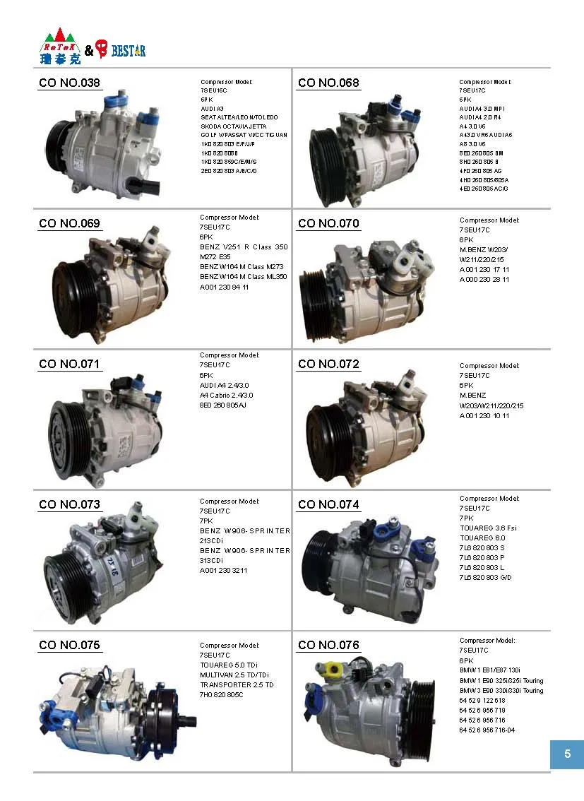 TM21 Auto Air Conditioner Compressor