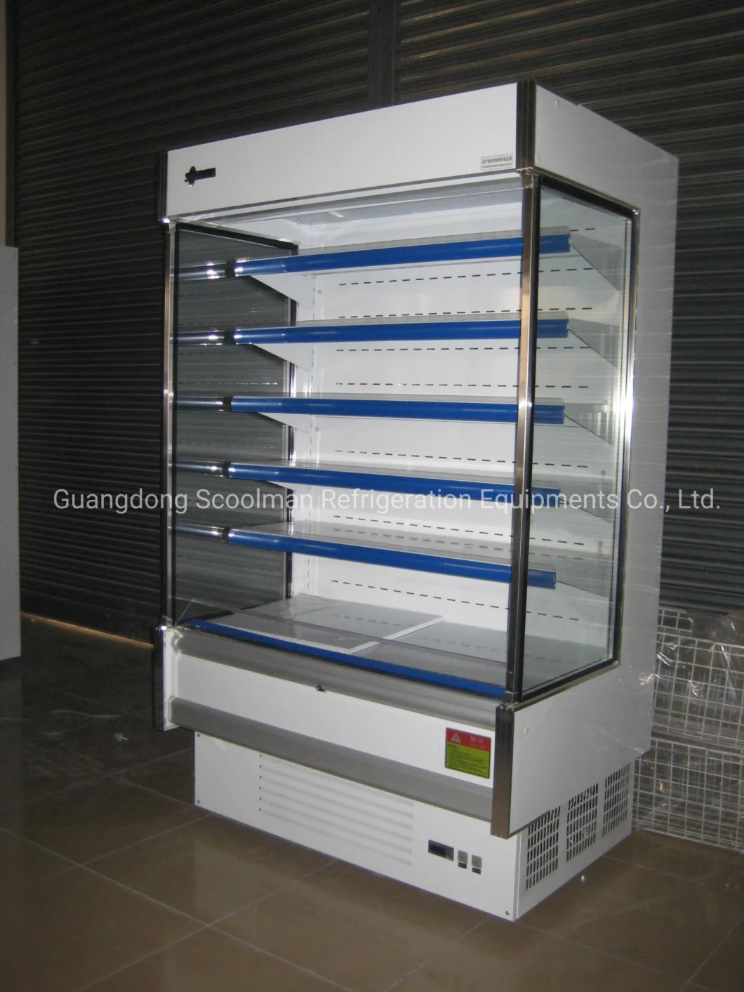 Family Mart Integral Embraco Compressor Open Display Fridge