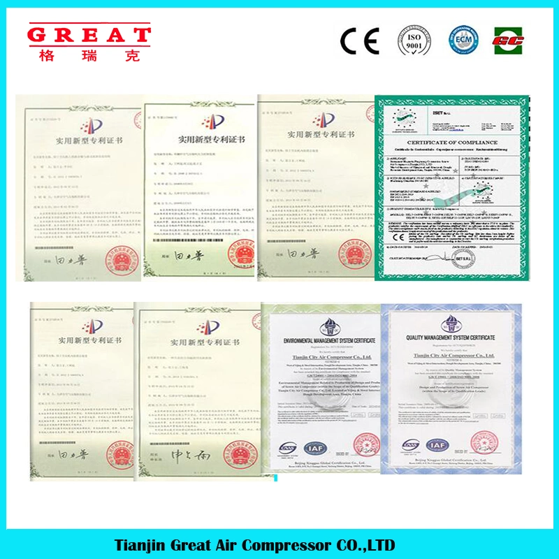 Energy Saving Electric Stationary Direct Driven Screw Air Compressor China Manufacturers