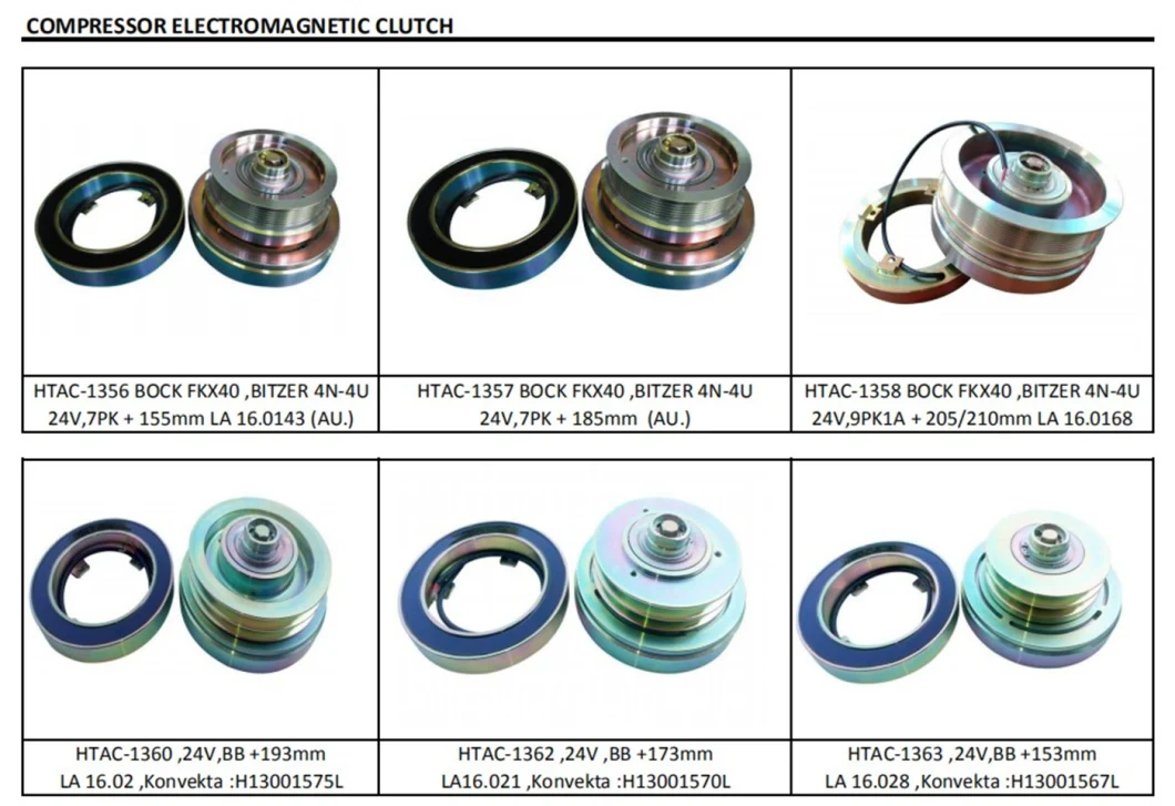 Bock Compressor Electromagnetic Clutch La16.0168 Htac-1358