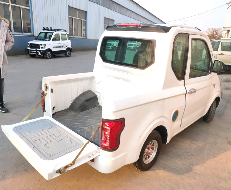 Al-PU Electric Fuel and New Condition Car Pickup Electric Pickup Truck with 2 Seats