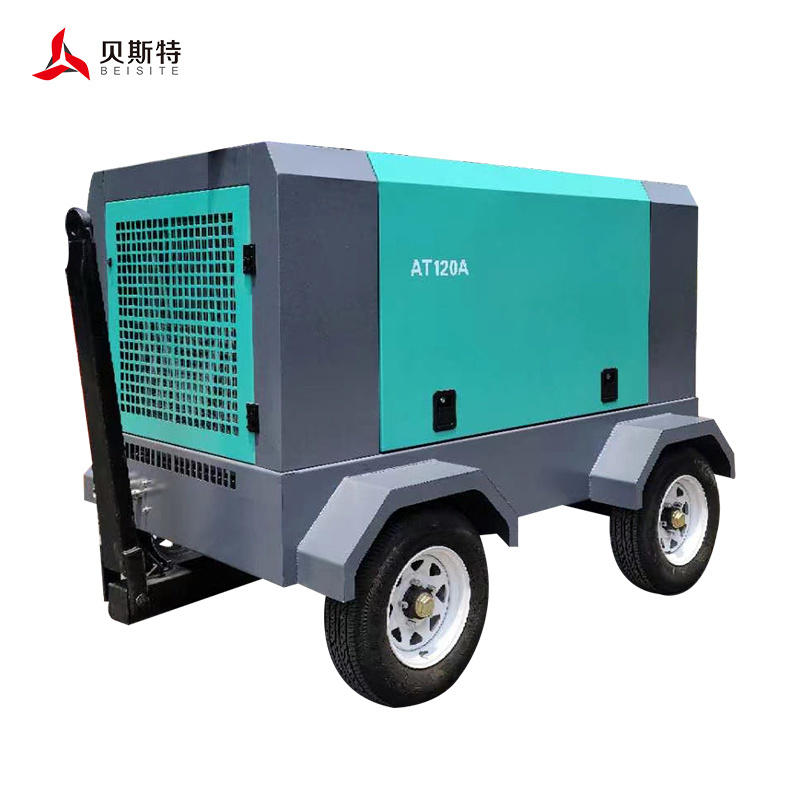 Oil Injected Direct Driven Portable Compressors Rotary Air Screw Compressors
