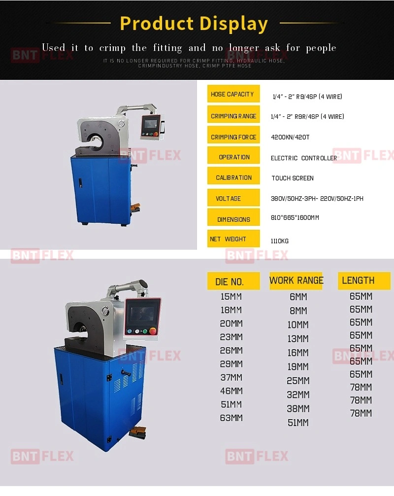 Dx68 China Selling AC Hose Crimping Machine/Hydraulic Hose Crimping Machine Price with Good Price