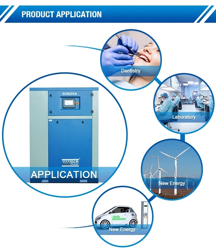 Hot Sale SCR5xa Oil-Free Scroll Air Compressor for Medical Ventilator