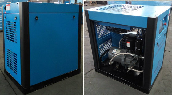 High Efficient Air Cooling Free Noise Screw AC Compressor