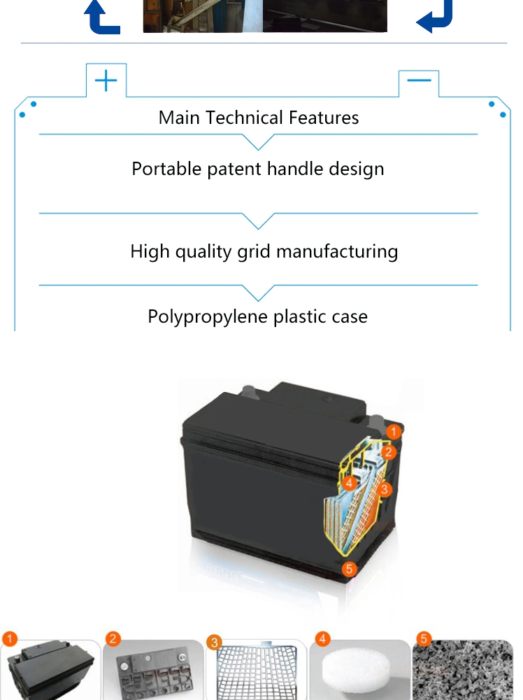 Stable Quality 75D23lmf 12V 60ah Car Starting Battery 12V Car Battery