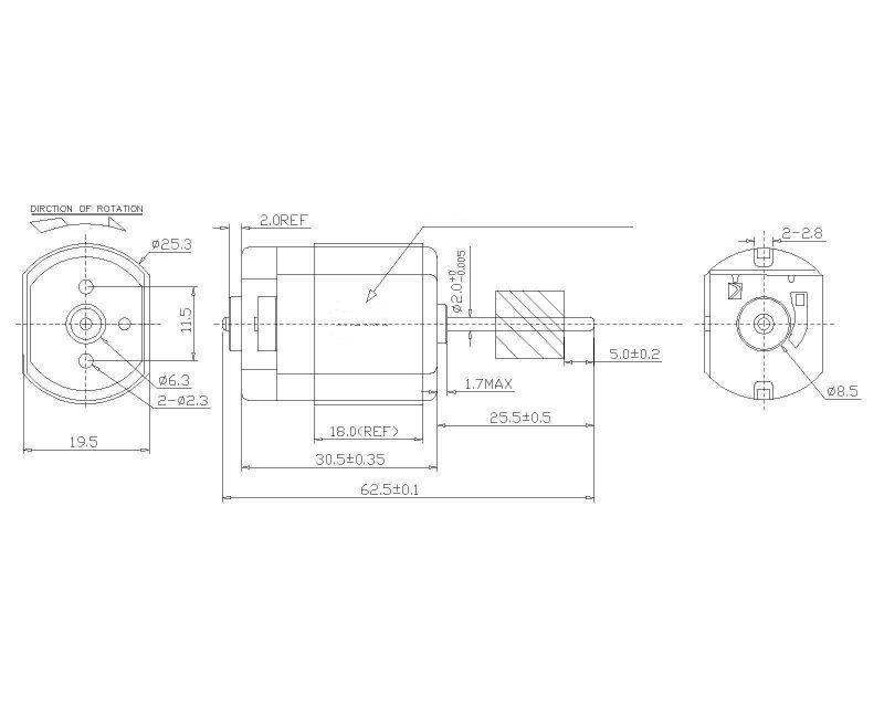 12V Electric Mini Motor for Car Steering Lock