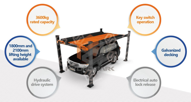 4 Post Storage Parking Equipment Car Park System